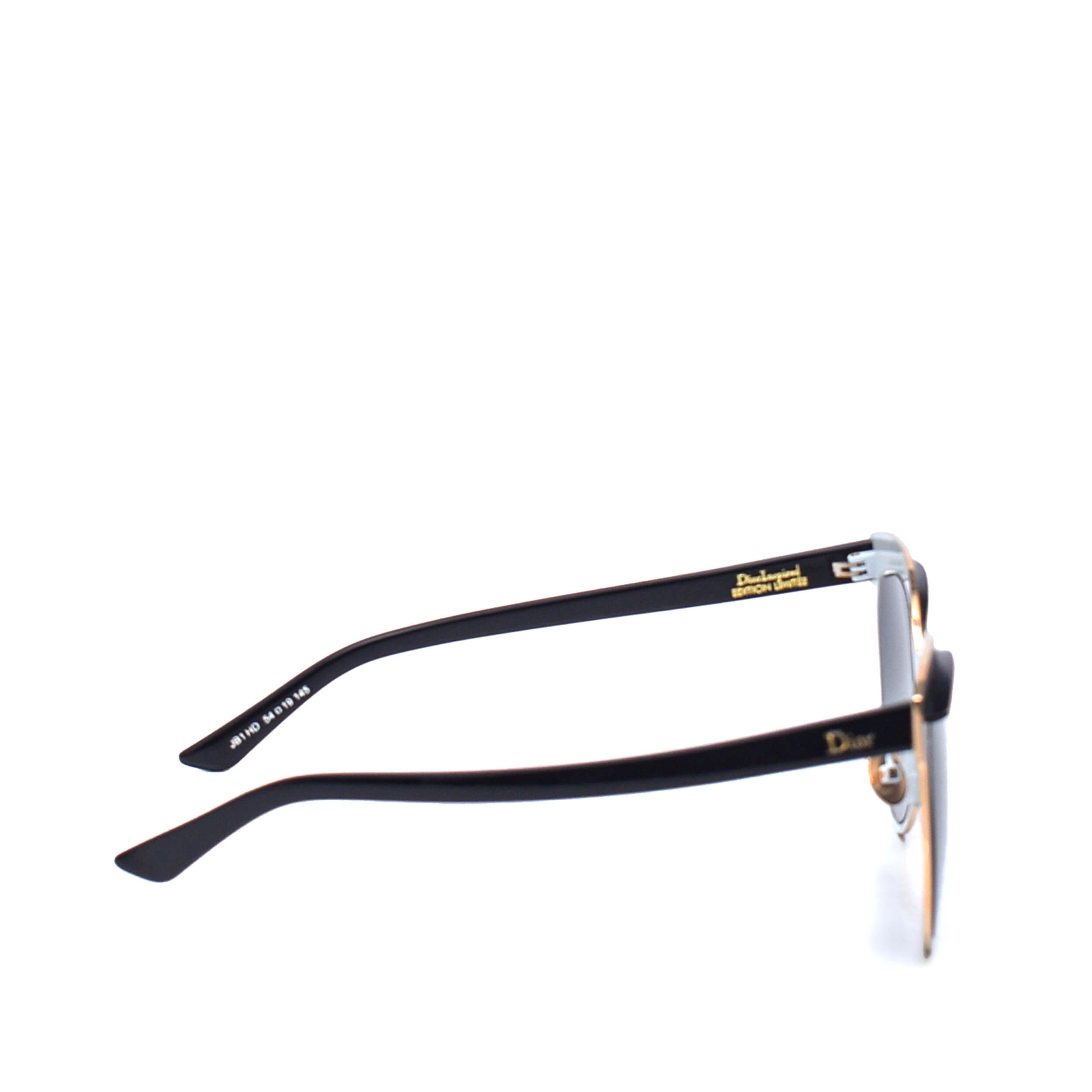 Christian Dior - Black Acetate/Metal Inspired Sunglasses